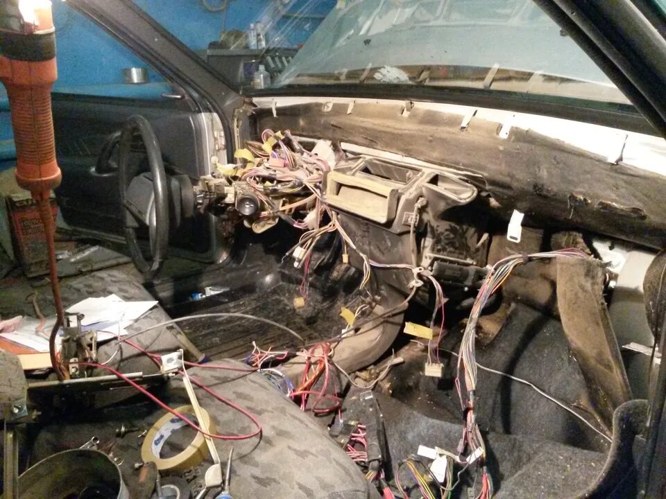 Паутина (Проводка под торпедой). - Lada 2108, 1,8 л, 1994 года электроника DRIVE