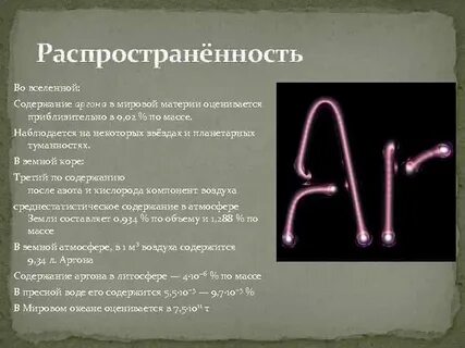Расширение аргона
