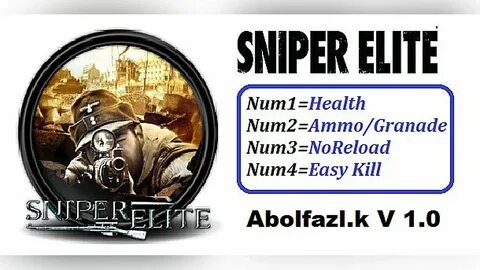 Sniper elite трейнеры