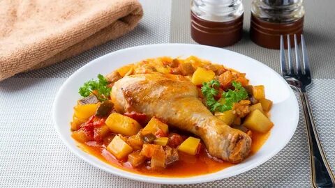 Тушеные куриные ножки рецепт