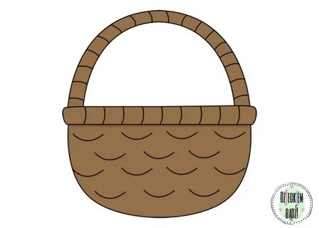 Аппликация корзина