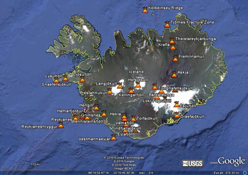 На каком материке находится вулкан гекла. Вулканы Исландии на карте. Вулкан Гекла на карте Исландии. Исландия вулкан Эйяфьятлайокудль на карте.