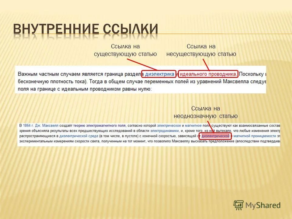 ссылки внутри страницы html. внутренние ссылки.