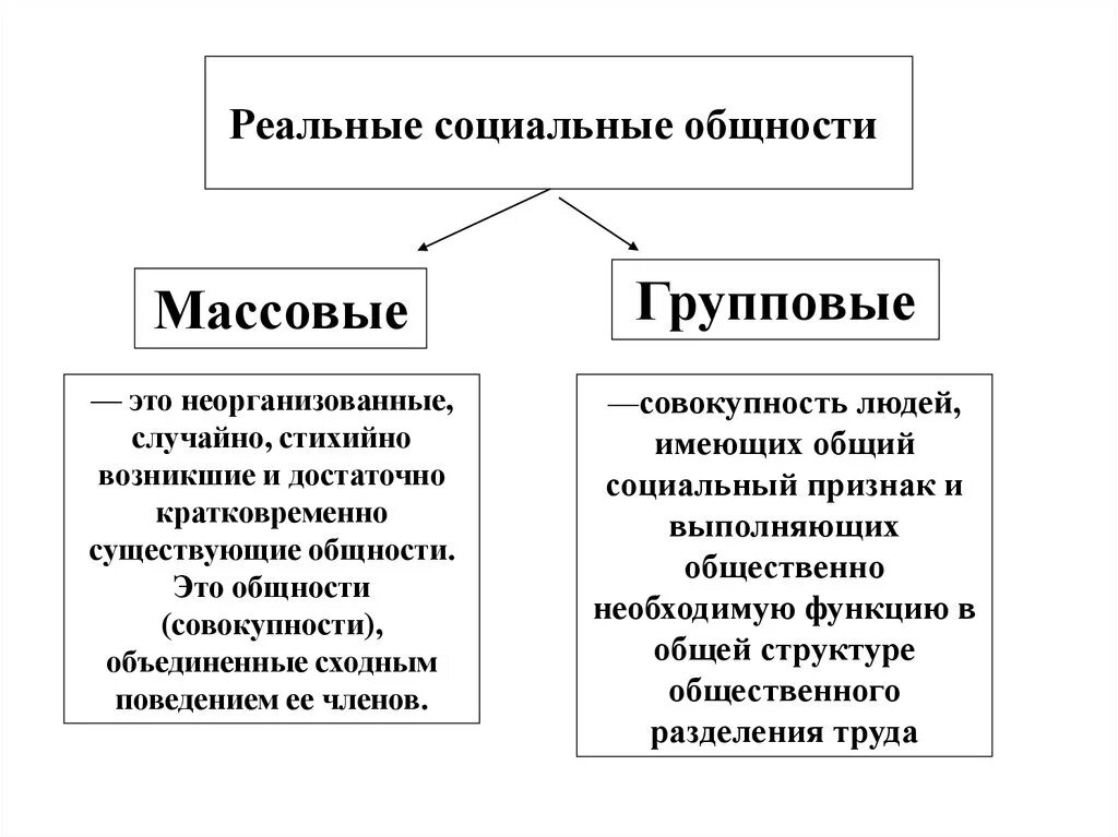 Общности людей примеры