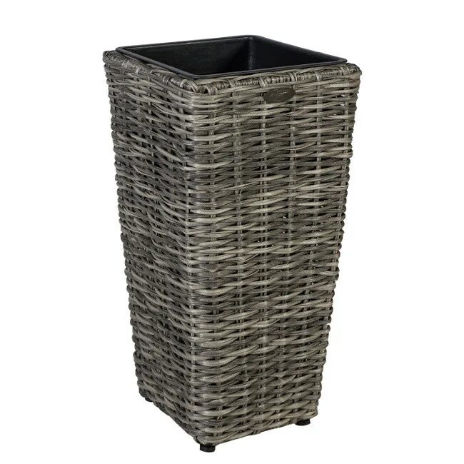 Кашпо из ротанга из кукурузного ротанга. Кашпо wicker (92661). кашпо ротанг 28х28х60 см искусственный ротанг антрацит. кашпо 28х28х60 см искусственный ротанг. ротанговые кашпо 60cм высота.