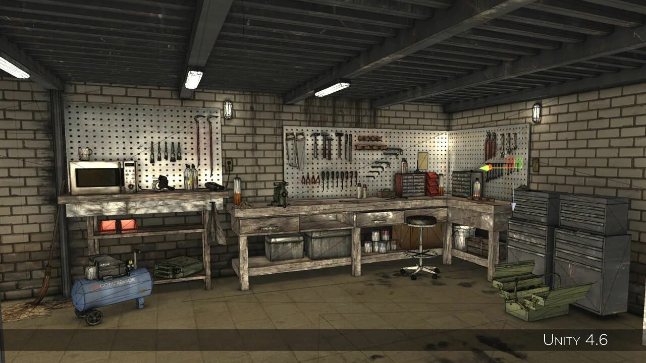 Гараж в 3ds Max. Гараж 3d. Гараж 3d модель. Гараж мастерская в играх. The last repair shop