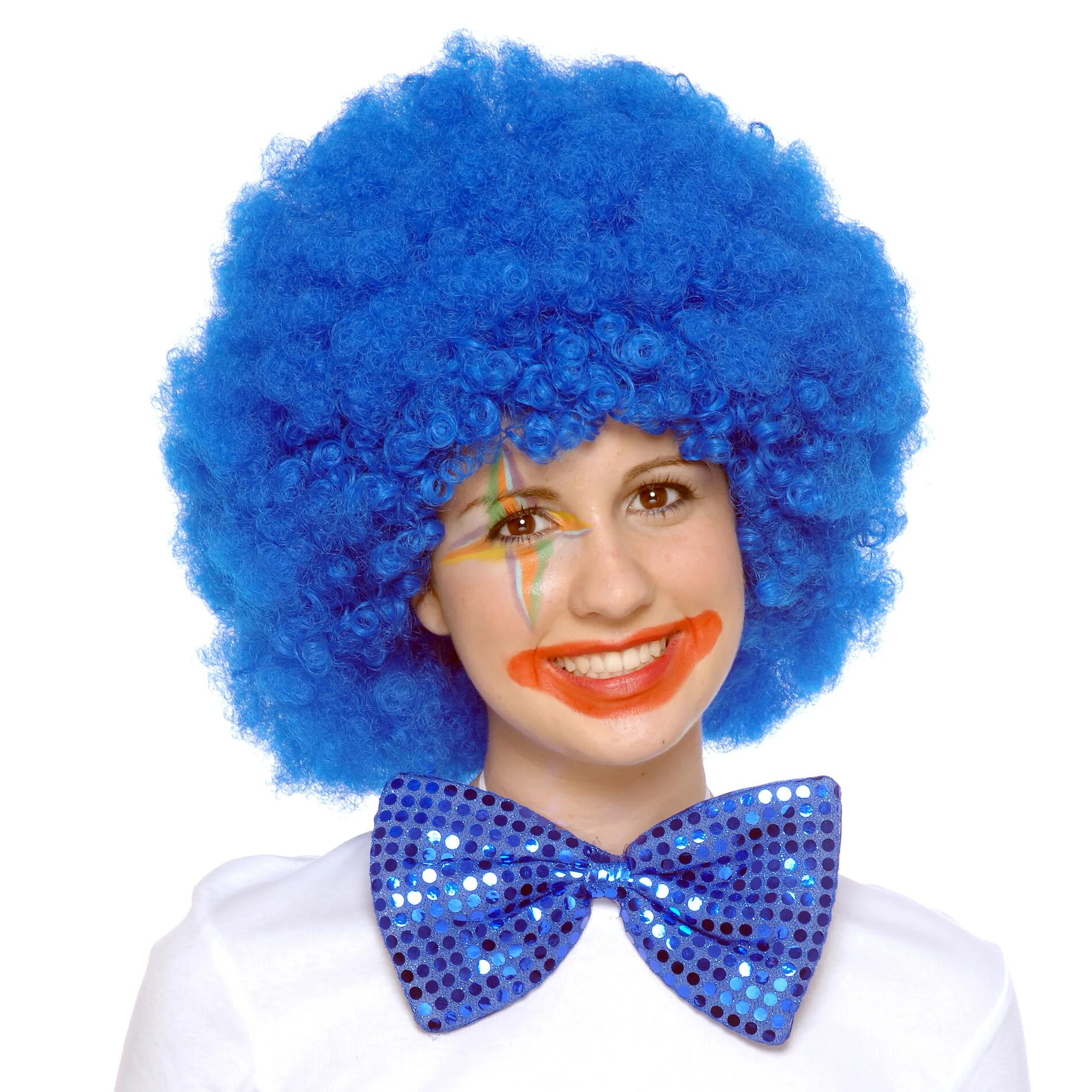 Клоун блю. Парик клоунский синий. Клоун с синими волосами. Клоун с синей шевелюрой. Голубые клоунские волосы.