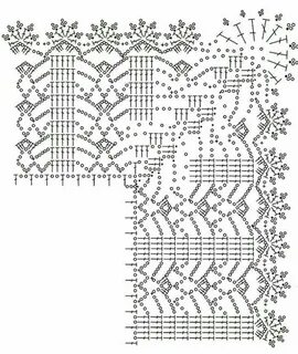 Схемы каймы для скатерти