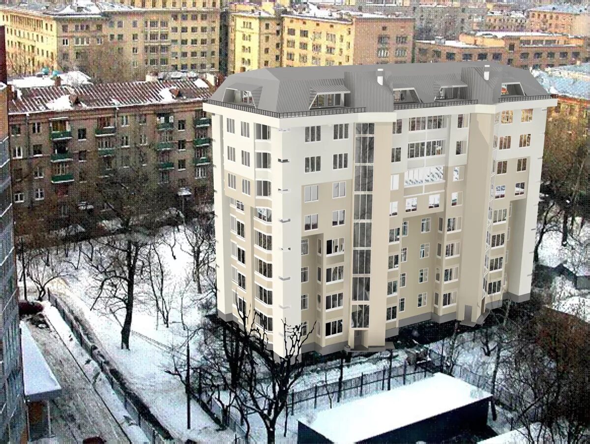 Дом с пятыми этажами. Мишина 32 реконструкция. москва мишина 32. москва мишина 32 реконструкция. дом на мишина 32.