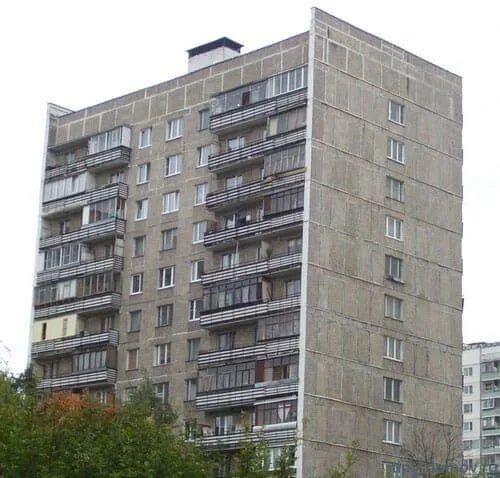 Как выглядят блочные дома Серия II-18 Building, Structures, Multi story building
