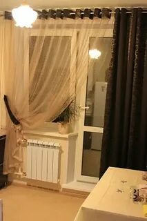 Шторы закрывают батареи
