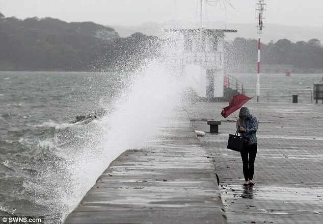 Windy rain