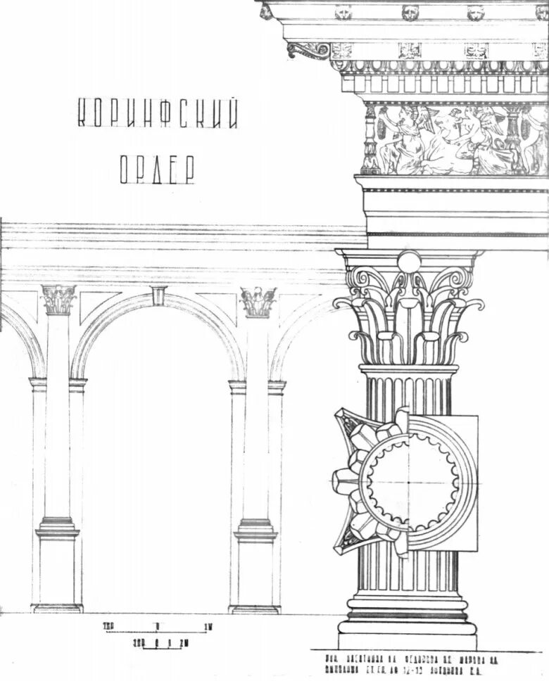 Работы без ордера. Колонна Коринфского ордера. Римско Коринфский ордер Капитель. Коринфский и композитный ордер. Коринфский ордер в архитектуре.