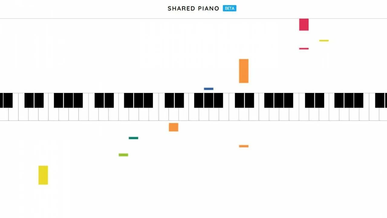 Сколько времени играет музыка. Share Piano. Shared Piano Chrome Music Lab. Ноты для Chrome Music Lab. Пианино хром.