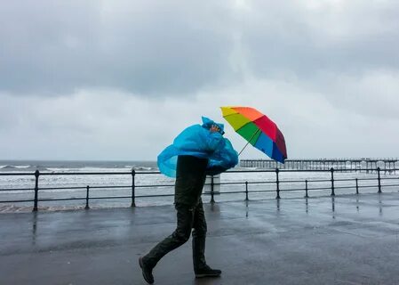 Windy rain
