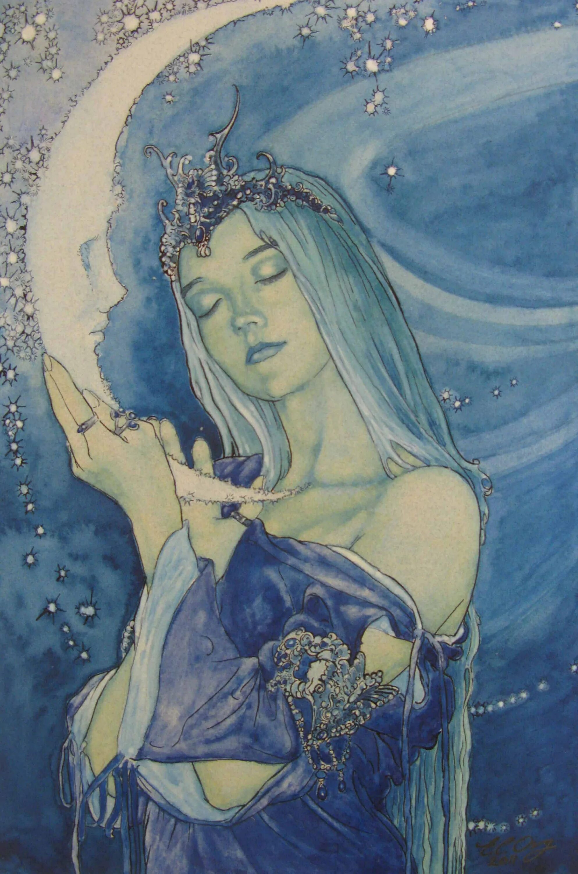 Душа эрны была ясна и невинна. Дивия Лунная богиня. Богиня Луны у славян Дивия. Дивия богиня Луны арт.