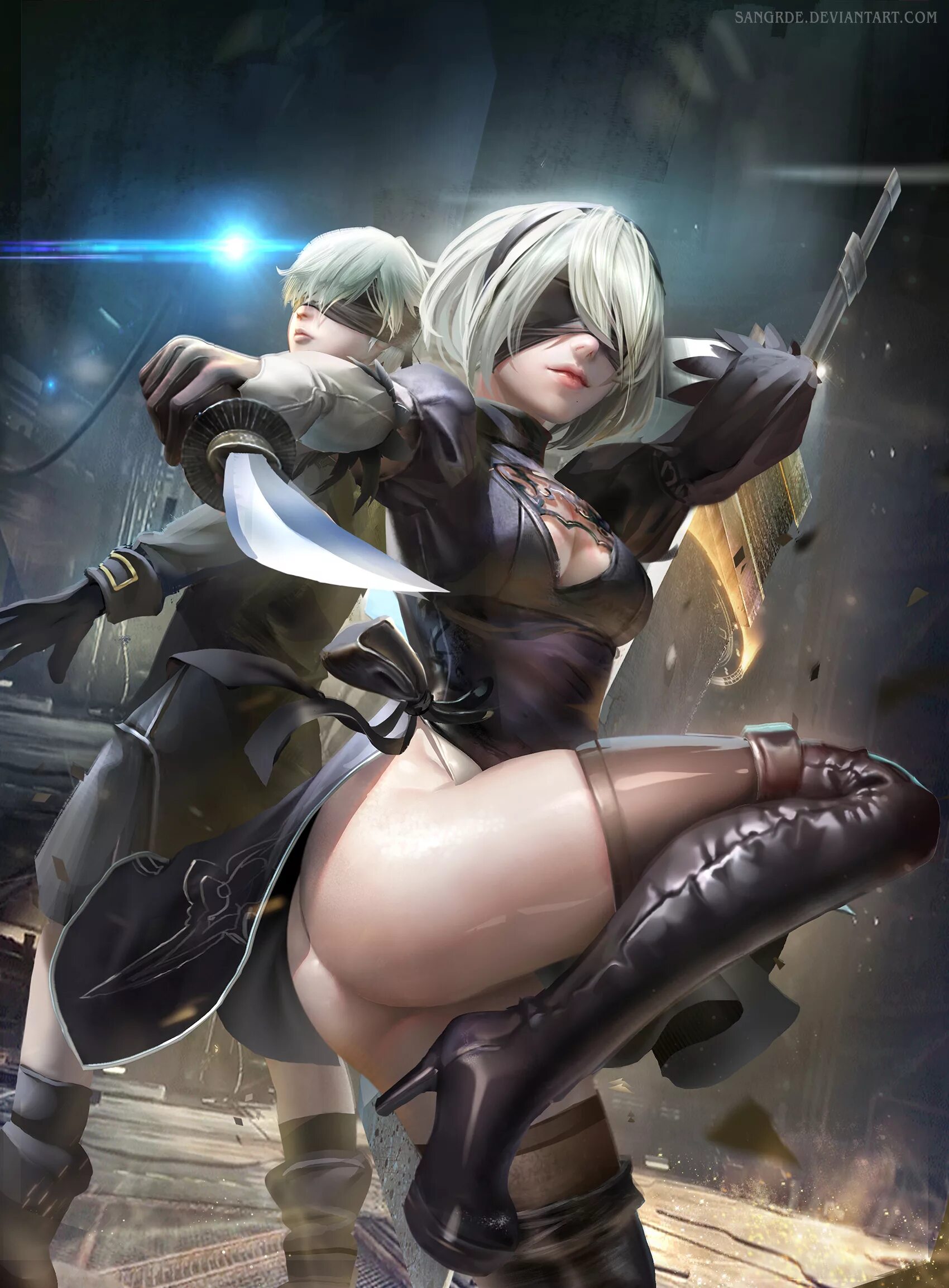 2b automata 18. Ниер автомата 2b. Аутомата 2б. NIER b2 + 2s. NIER Automata b2 +18 арт b2.