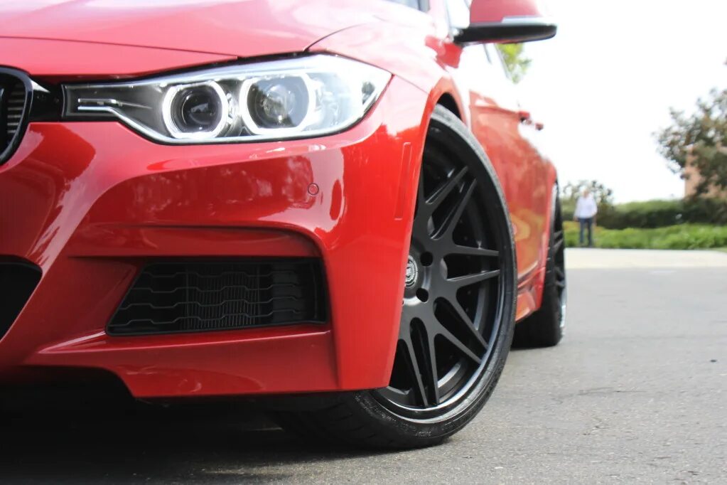 Https m sport. BMW f30 Melbourne Red бампер m3 look. F30 Red Vinyl. BMW f30 красная. F30 m Performance Red.
