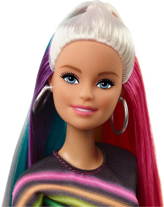 Кукла Barbie "Barbie с радужными волосами блондинка", fxn96. Барби Rainbow Sparkle hair. Кукла Barbie Барби с радужной мерцающей прической Mattel fxn96. Кукла Barbie с радужными волосами блондинка fxn96. Какие волосы были у куклы