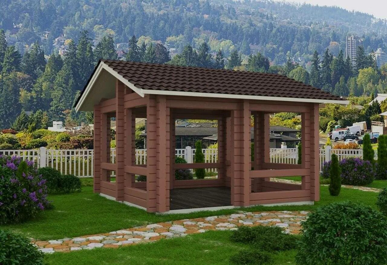 Проекты беседок - фото, цены, описание - Москва