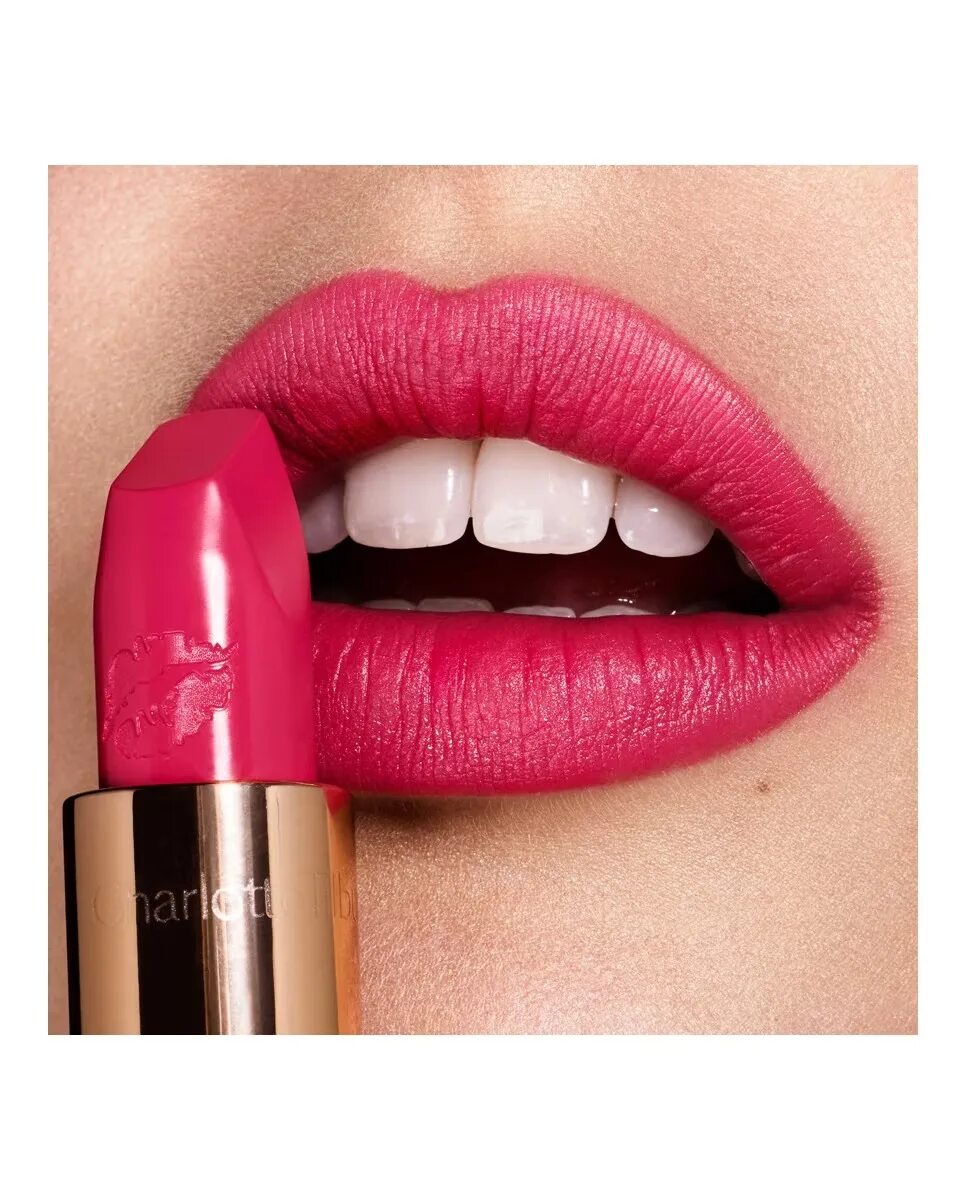 Electric Poppy помада Charlotte Tilbury. Омада. Розовая помада.