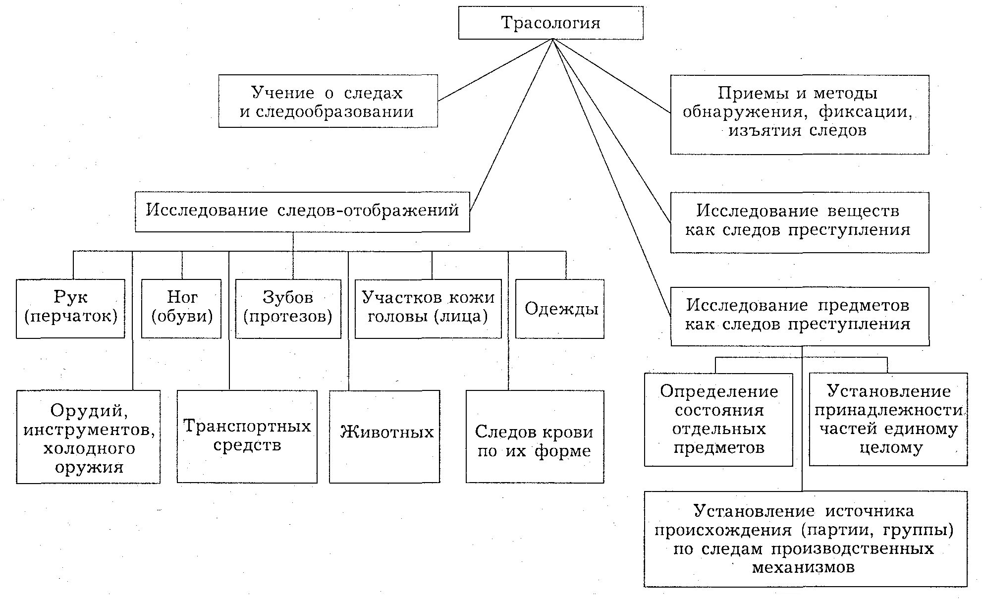 Общие и частные криминалистические. Объекты криминалистической трасологии. Система трасологии схема. Система трасологии в криминалистике схема. К объектам трасологии относятся.