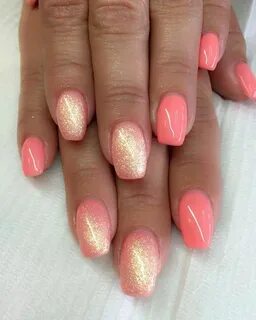 Коралловый с блестками