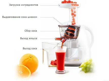 Что означает шнековая соковыжималка
