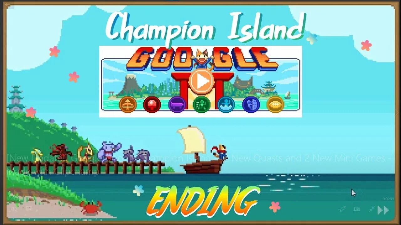 Остров чемпионов игра. Дудл игры на острове чемпионов. Doodle Champion Island. Гугл играх на острове чемпионов. Champion island