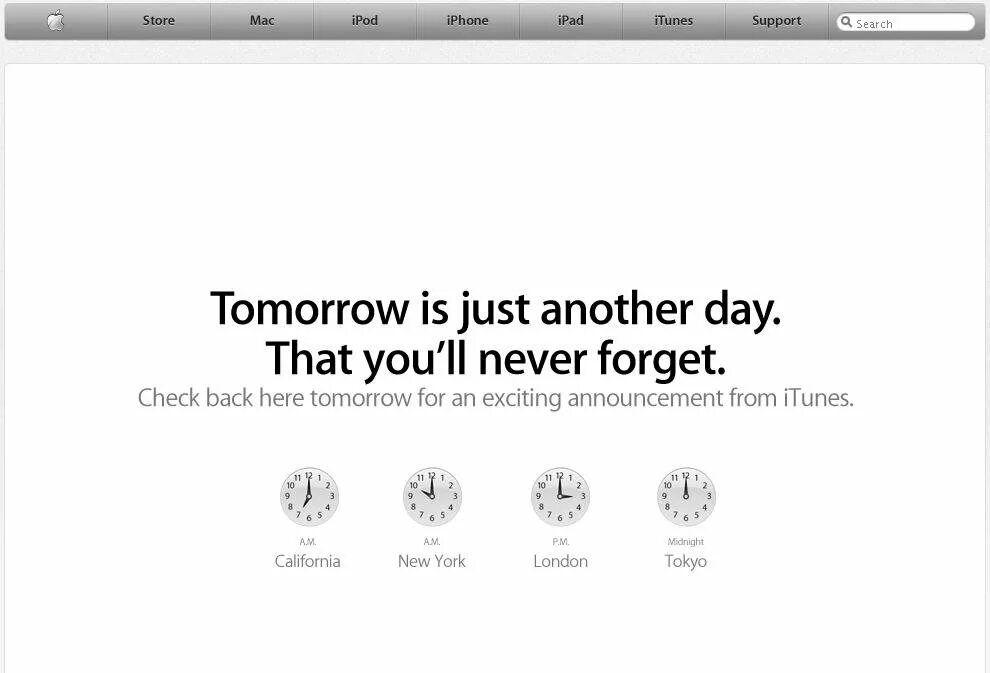 Apple tune. Tune Apple. Search for tomorrow.