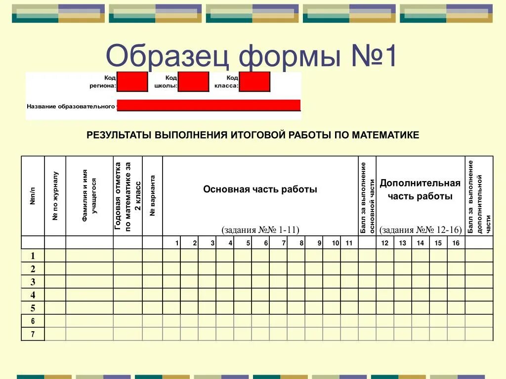 Образец формы 17. Образец формы. Форма №1. Типовые и примерные формы. Примеры форм.