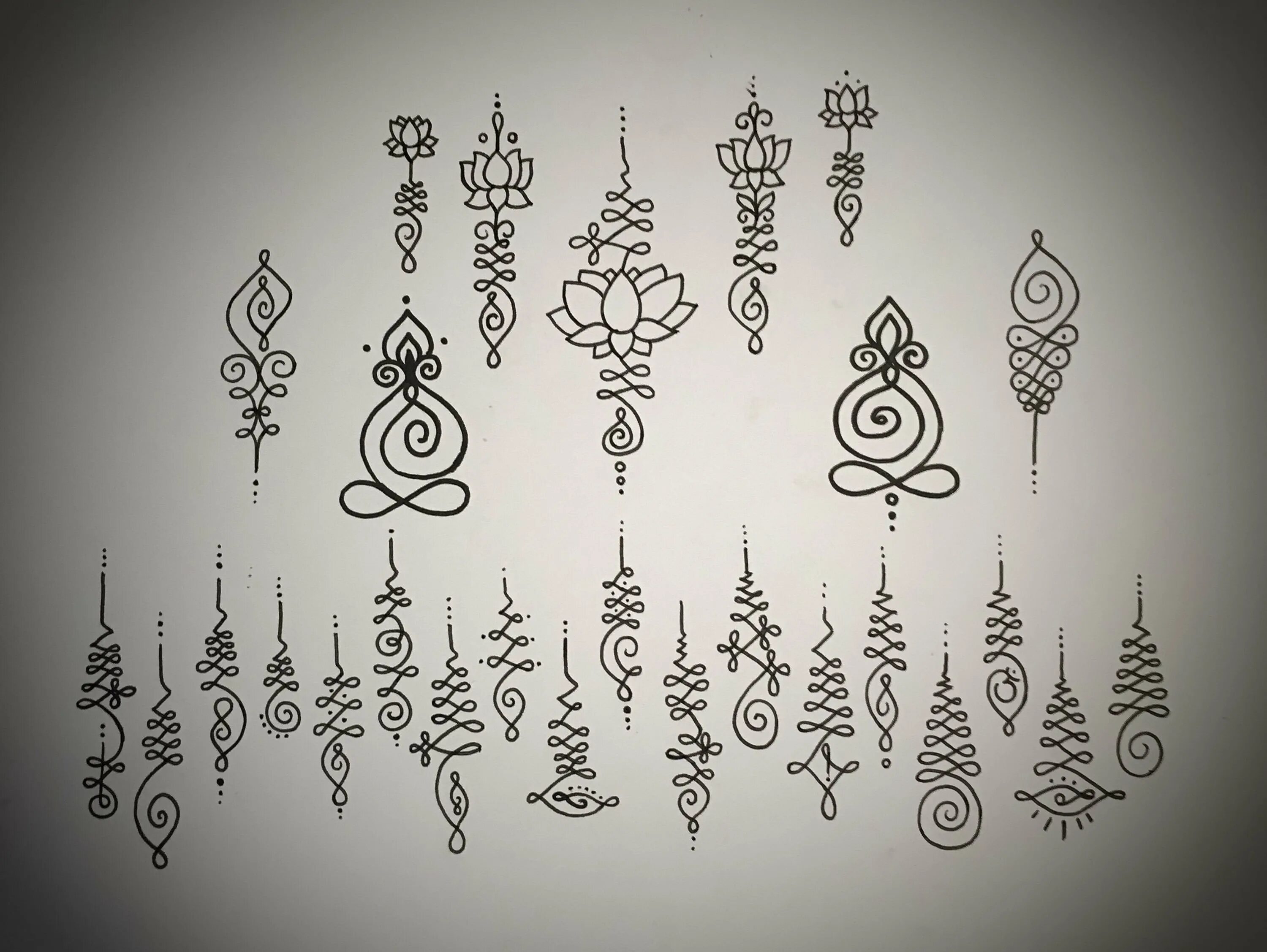 Символы нарисованные на запястье