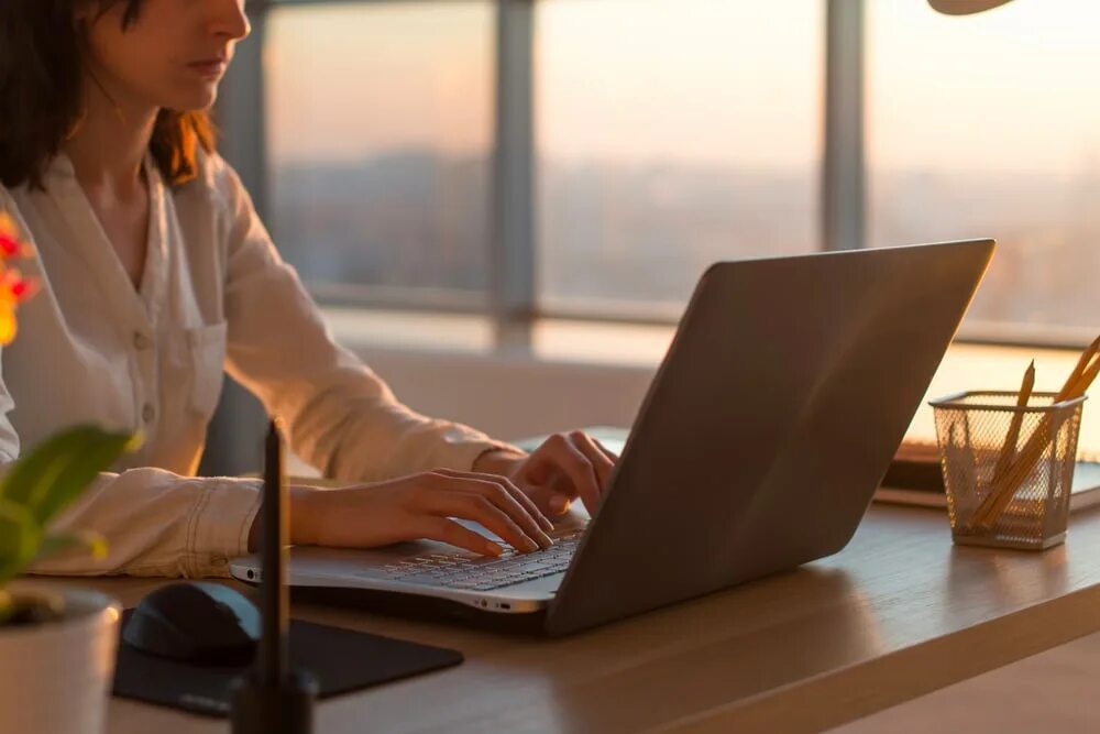 Work on computer