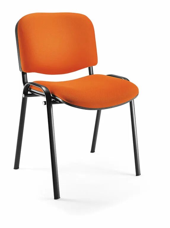 Изо стул кожа иск., PV, 1 (черный), BL. Стул изо хром кожзам оранжевый. Стул офисный изо изо хром. Офисный стул изо хром сетка.