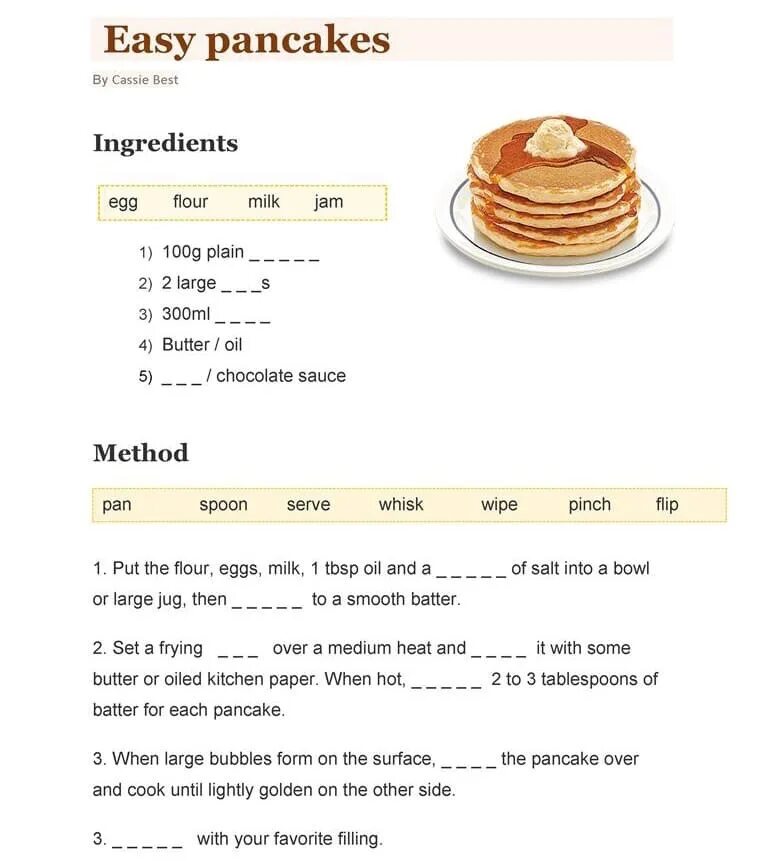 Рецепт блинов на английском кратко. Рецепт блинов на английском языке. Рецепт блинов на англ яз. Рецепт блинов на английскомзыке. Рецепт панкейков на английском языке.