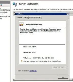 Openssl ca certificate