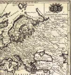 Карта 1700 года