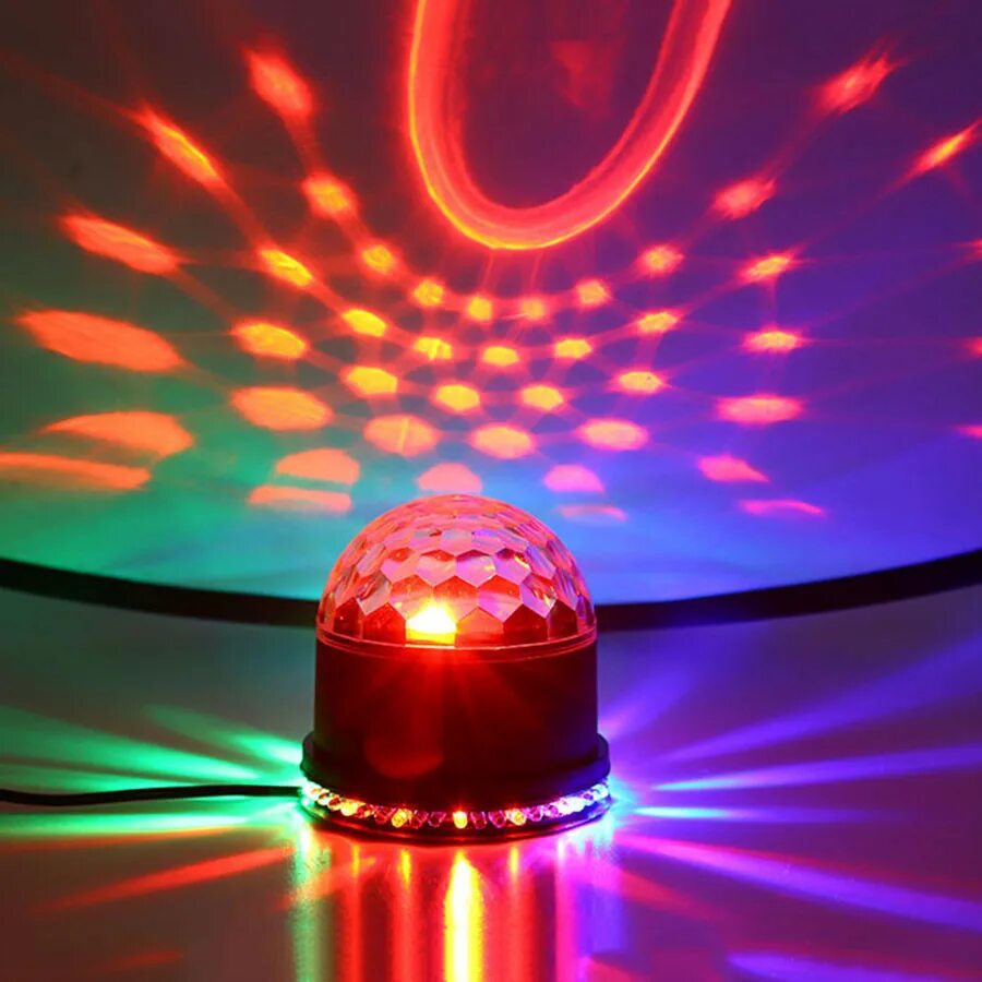 Звук на шаре. Светильник автономный светодиодный. Led Star Disco Ball эффект светодиодный "Кристальный магический шар". Диско шар активируемый звуком. Звуковой шар AMC.