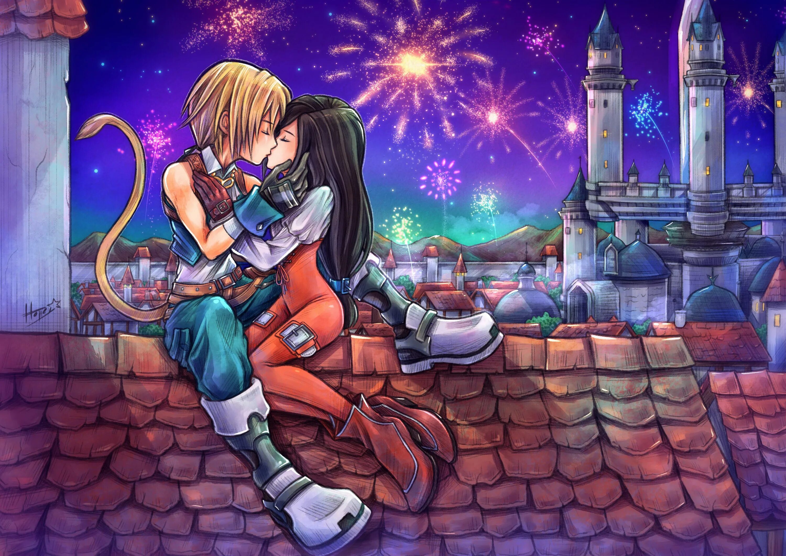 Читать фф пылающий. Final Fantasy 9 Зидан и Гарнет. Final Fantasy IX принцесса Гарнет. Zidane фф9. Final Fantasy 9 Гарнет.