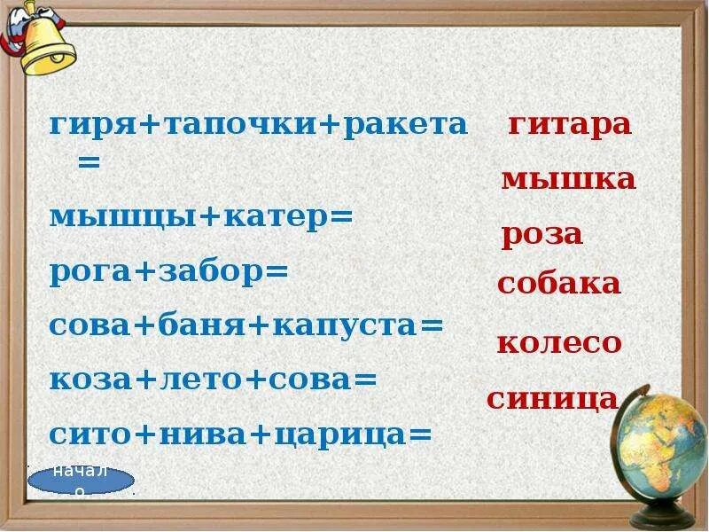 От данных слов называющих предмет. От данных слов называющих предмет