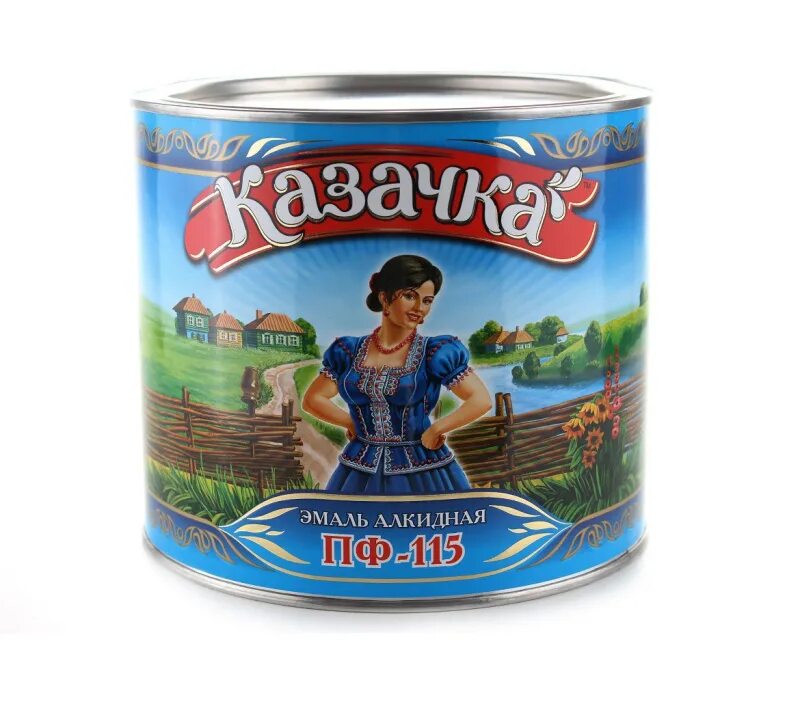 Престиж. Эмаль алкидная казачка пф-115. 9кг голубая. Краска казачка пф-115 белая. Эмаль казачка.