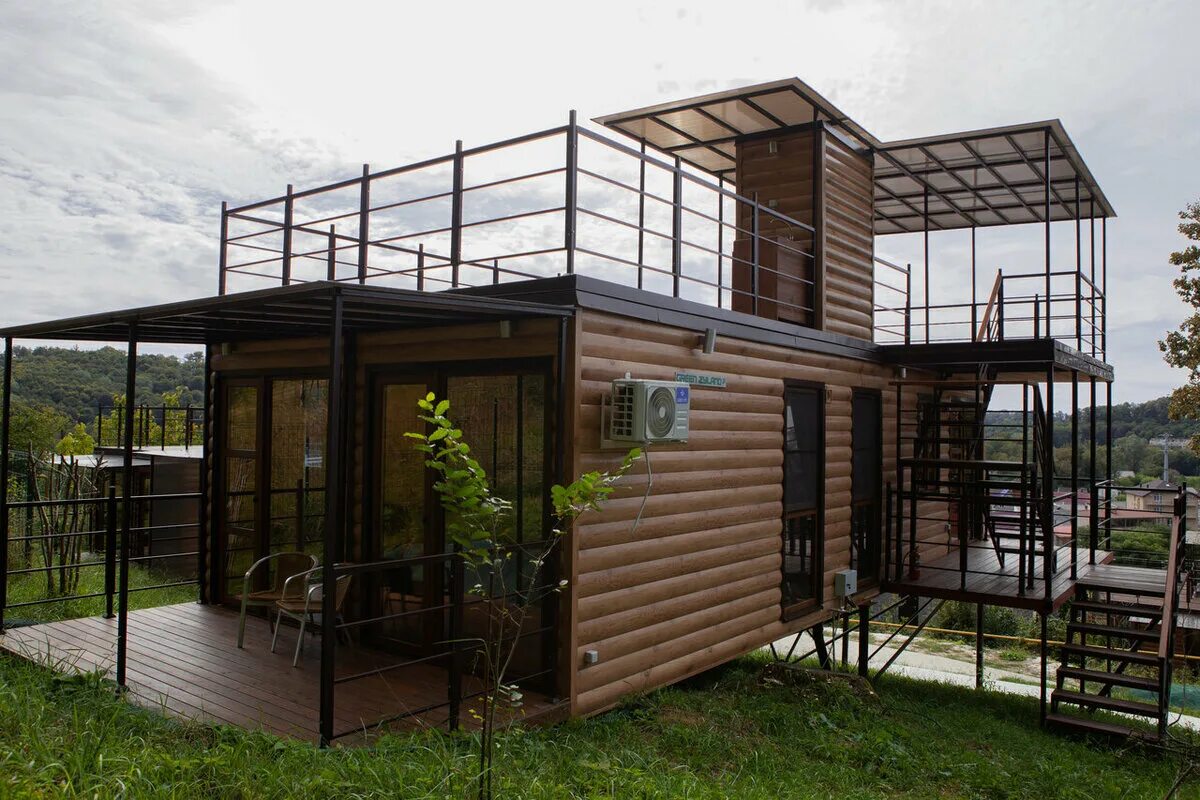 Модульные дома сочи. Модульный дом modular house. Сборный дом. Мини гостиница из контейнеров. Минидом сочи.