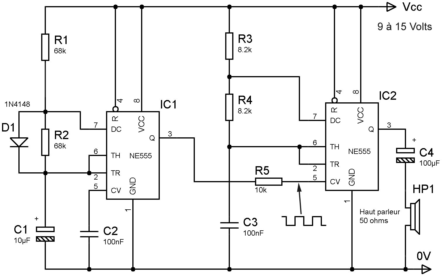 Mega555net10 com. Схема полицейской мигалки на ne555. Схема двухтональная сирена на таймере 555. Мигалка на ne555 схема. Схема сирены ne555 микросхеме.