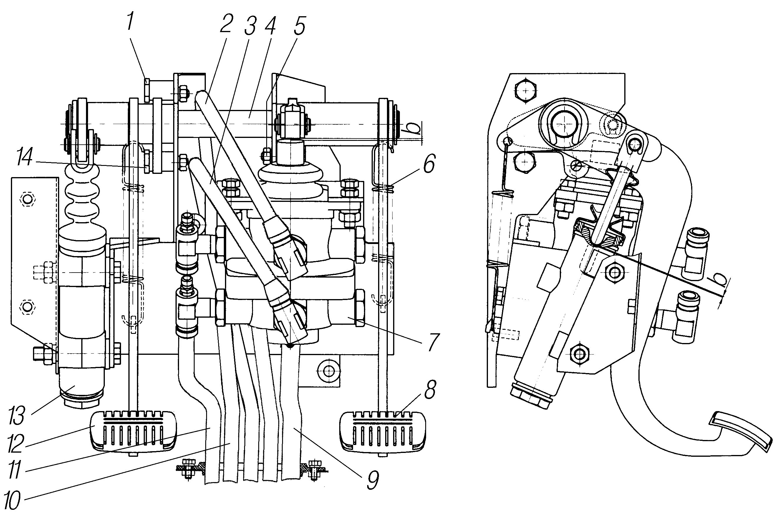 Сцепление урал 4320 однодисковое схема. Схема сцепления ямз 236 однодисковое. Тормозной кран урал 63685. Кран сцепления урал 4320. Привод сцепления урал 4320.