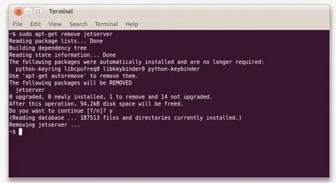 Sudo apt get remove