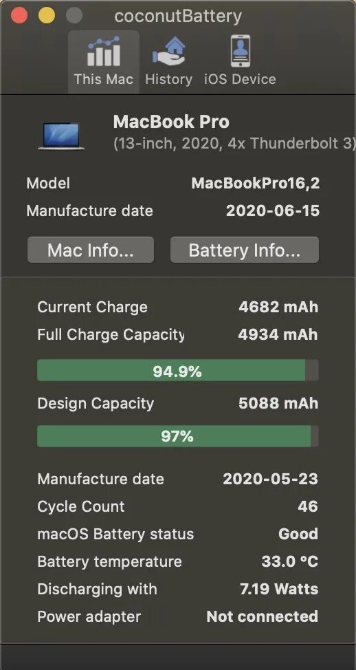 Количество циклов зарядки macbook. Coconut battery mac. coconut battery macbook 2019. battery health macbook pro 16. macbook battery test.