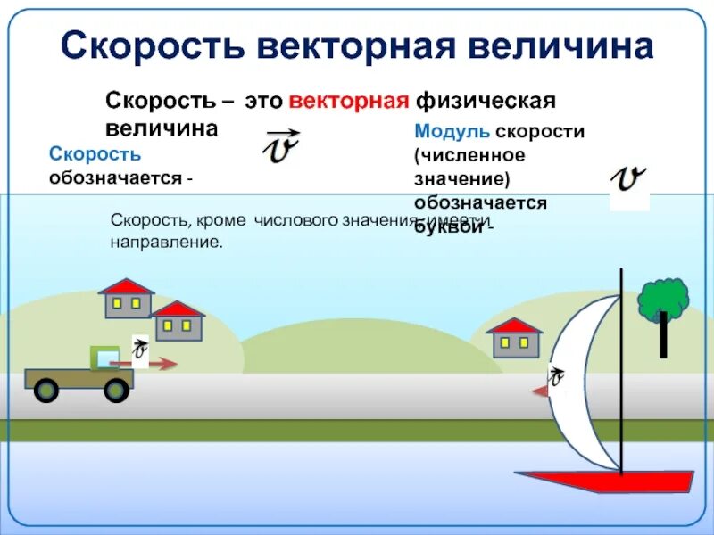 Скорость имеет. Векторные величины. Векторные физические величины. Векторные величины в физике. Скорость Векторная величина.