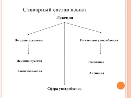 Определение слова словарный состав