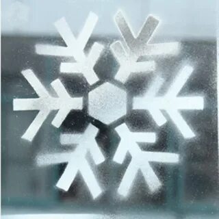 Снежинки на окна снегом