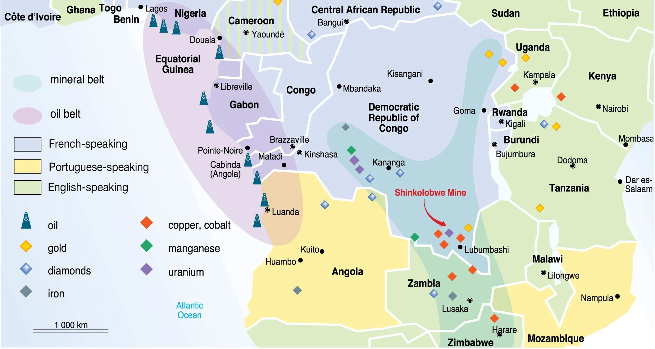 Полезные ископаемые Конго на карте. Карта полезных ископаемых Демократическая Республика Конго. Карта полезных ископаемых Конго. Демократическая Республика Конго полезные ископаемые. Производители нефти в африке